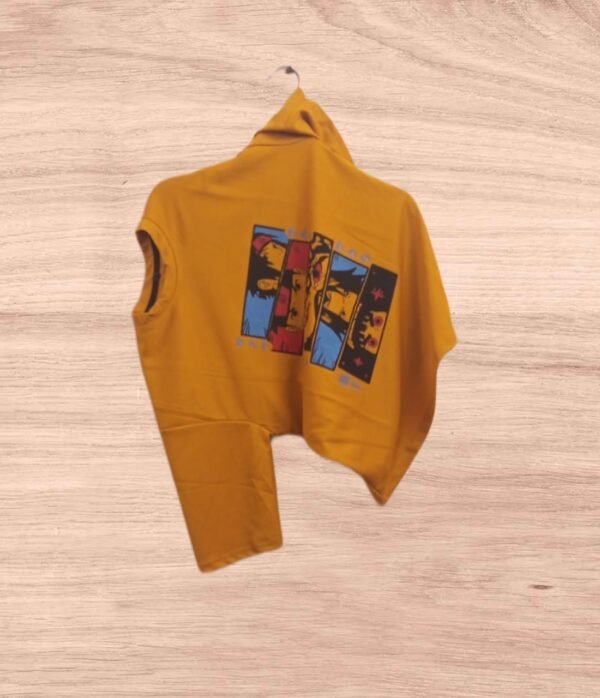 Break Rules Men's 5 sleeve Tshirt Regular Fit Cotton Blend Tshirt five Sleeve oversized T-shirt ( Yellow )