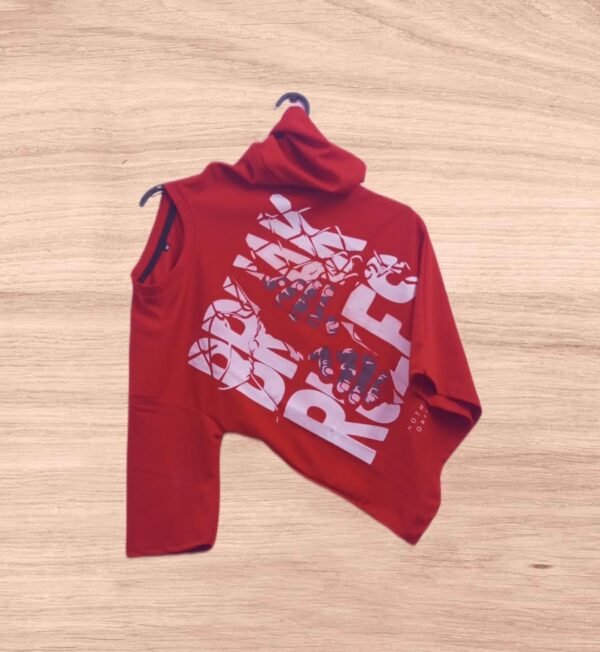 Break Rules Men's 5 sleeve Tshirt Regular Fit Cotton Blend Tshirt five Sleeve oversized T-shirt ( Red )